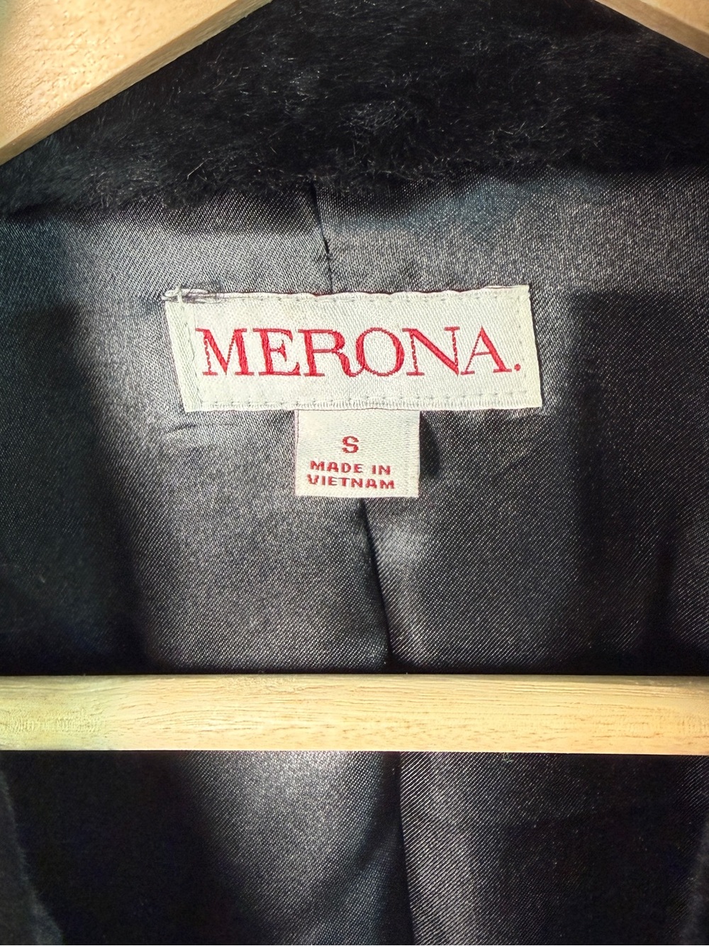 Merona Faux Fur Bolero Jacket Black Sz S - Picture 5 of 7